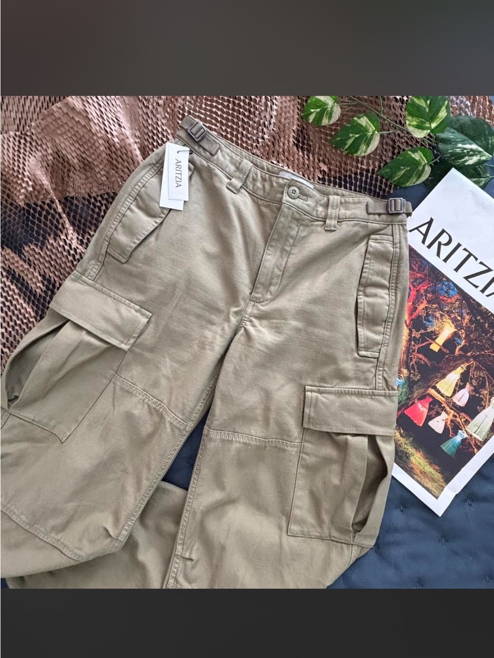 🆕Aritzia | Women's TNA Supply Cargo Pants NWT in Green High Rise 2